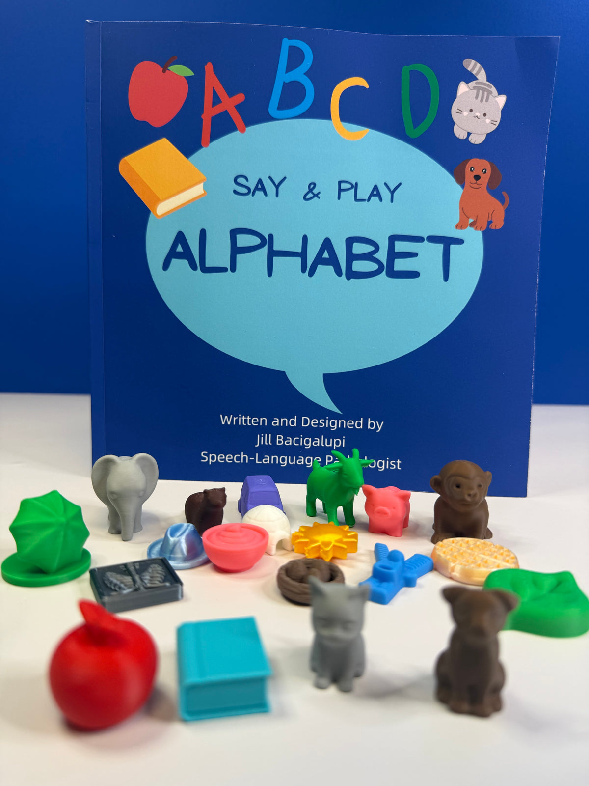 Alphabet Book with 26 Mini Objects | Talkets™ Alphabet Set | Speech Therapy | Letter Sounds Learning | Preschool Literacy Kit
