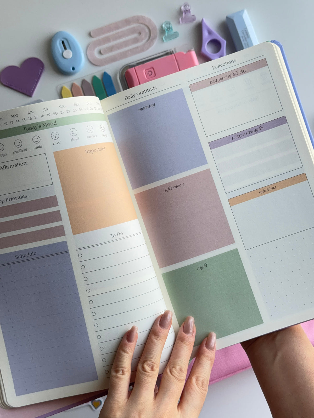 Daily Gratitude Journal Stationery Set