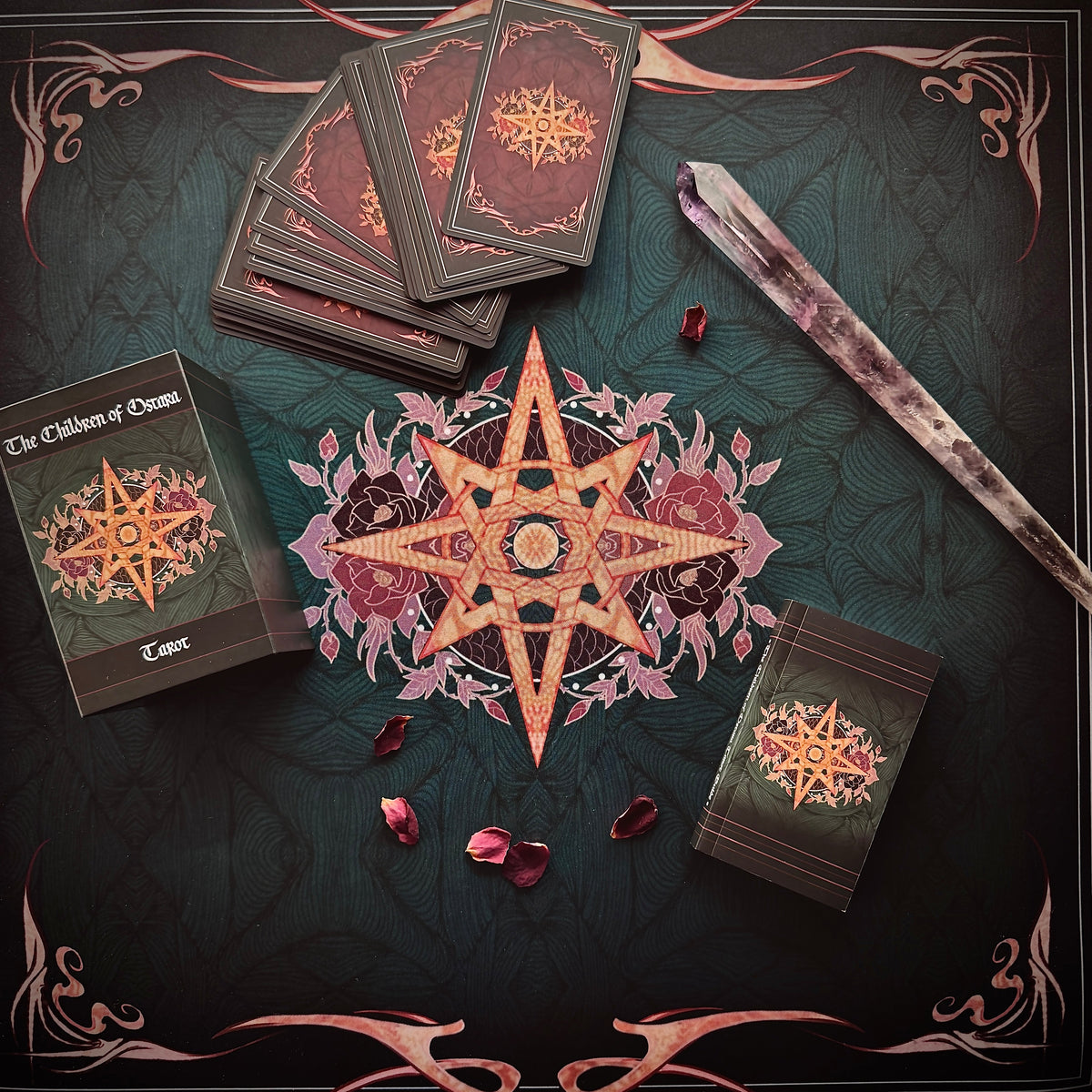 Children of Ostara tarot card deck & book set- BLACK EDITION